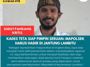 Kades Teta Siap Pimpin Seruan: Mapolsek Harus Hadir di Jantung Lambitu