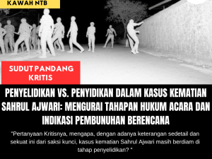 Penyelidikan Vs. Penyidikan Dalam Kasus Kematian Sahrul Ajwari: Mengurai Tahapan Hukum Acara Dan Indikasi Pembunuhan Berencana