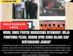 Mobil Dinas Penyok Mahasiswa Ditangkap; Meja Paripurna Pecah, Oknum DPRD Cuma Bilang Siap Bertanggung Jawab?