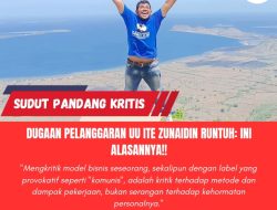 Dugaan Pelanggaran UU ITE Zunaidin Runtuh: Ini Alasannya!!