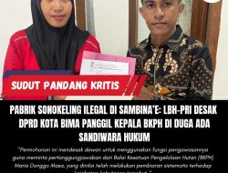 Pabrik Sonokeling Ilegal di Sambina’e: LBH-PRI Desak DPRD Kota Bima Panggil Kepala BKPH di Duga Ada Sandiwara Hukum