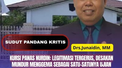 Kursi Panas Nurdin: Legitimasi Tergerus, Desakan Mundur Menggema Sebagai Satu-Satunya Ujian Kehormatan