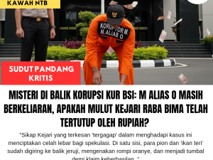 Misteri Di Balik Korupsi KUR BSI: M Alias O Masih Berkeliaran, Apakah Mulut Kejari Raba Bima Telah Tertutup Oleh Rupiah?