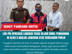 LBH-PRI Apresiasi Langkah Tegas Kejari Bima: Penahanan M Alias O Adalah Jawaban Atas Keresahan Publik