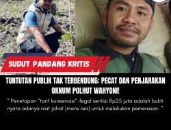 Tuntutan Publik Tak Terbendung: Pecat dan Penjarakan Oknum Polhut Wahyoni!