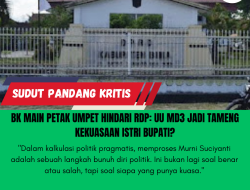 BK Main Petak Umpet Hindari RDP: UU MD3 Jadi Tameng Kekuasaan Istri Bupati?