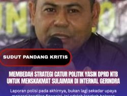 Membedah Strategi Catur Politik Yasin DPRD NTB untuk Menskakmat Sulaiman di Internal Gerindra