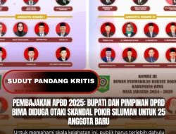 Pembajakan APBD 2025: Bupati dan Pimpinan DPRD Bima Diduga Otaki Skandal Pokir Siluman untuk 25 Anggota Baru