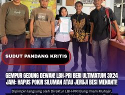 GEMPUR GEDUNG DEWAN! LBH-PRI Beri Ultimatum 3×24 Jam: Hapus Pokir Siluman Atau Jeruji Besi Menanti!