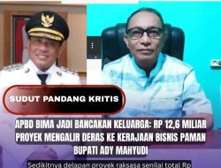 APBD Bima Jadi Bancakan Keluarga: Rp 12,6 Miliar Proyek Mengalir Deras ke Kerajaan Bisnis Paman Bupati Ady Mahyudi