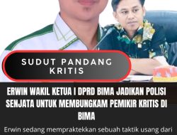 Erwin Wakil Ketua I DPRD Bima Jadikan Polisi Senjata Untuk Membungkam Pemikir Kritis Di Bima