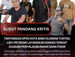 Tantangan DPRD Kota Bima Dijawab Tuntas: LBH-PRI Resmi Layangkan Somasi Terkait Dugaan Penyalahgunaan Dana Pokir