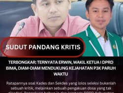 TERBONGKAR: Ternyata Erwin, Wakil Ketua I DPRD Bima, Diam-Diam Mendukung Kejahatan P3K Paruh Waktu