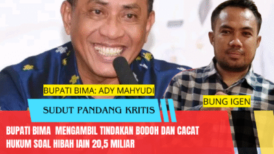 Bupati Bima Mengambil Tindakan Bodoh Dan Cacat Hukum Soal Hibah IAIN 20,5 Miliar