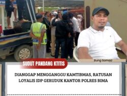Dianggap mengganggu kamtibmas, Ratusan Loyalis IDP Geruduk Kantor Polres Bima