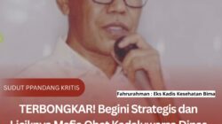 Terbongkar! Begini Strategis dan Liciknya Mafia Obat Kadaluwarsa Dinas Kesehatan KabupatenBima, Seret Eks Kadis Fahrurahman