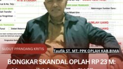 BONGKAR SKANDAL OPLAH RP 23 M: Monopoli Jahat Lewat CV Siluman, Petani Bima Diperas untuk Perkaya Pejabat Pembuat Komitmen (PPK)!