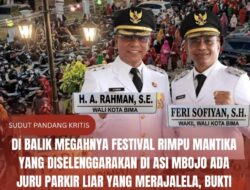 Di Balik Megahnya Festival Rimpu Mantika Yang Diselenggarakan Di Asi Mbojo Ada Juru Parkir Liar Yang Merajalela, Bukti Wali Kota Bima Cuma Bisa Jual Omong Kosong!
