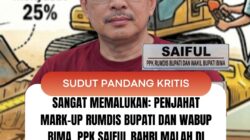SANGAT MEMALUKAN: Penjahat Mark-up Rumdis Bupati dan Wabup Bima, PPK Saiful Bahri Malah di Hadiahi Kadis Tenaga Kerja dan Transmigrasi 