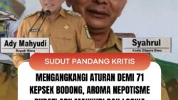 Mengangkangi Aturan demi 71 Kepsek Bodong, Aroma Nepotisme Bupati Ady Mahyudi dan Logika Sesat Syahrul Kadis Dikpora Bima 