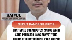 URAT MALU SUDAH PUTUS: Saiful Bahri Sang Predator Uang Rakyat Yang Diduga Terlibat Korupsi Pada Proyek Rumdis 1,5 MiliarMalah Duduk Nyaman Jadi Kadis Nakertrans Bima!