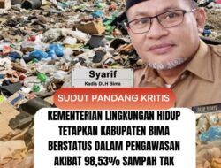 Kementerian Lingkungan Hidup Tetapkan Kabupaten Bima Berstatus Dalam Pengawasan Akibat 98,53% Sampah Tak Terurus
